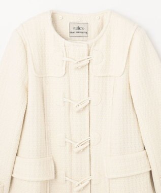 GRACE CONTINENTAL ファーフードダッフルコート キナリ