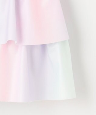 ANY KIDS 総柄フリルワンピース水着 レインボー