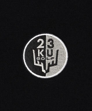 23区GOLF 【WOMEN】【ウォッシャブル 】バイカラー ニットソー ブラック系