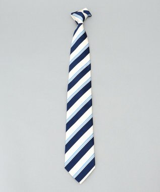 GOTAIRIKU 日本縫製/オリジナル柄【Fermo Fossati】ネクタイ_レジメンタル アイボリー系1