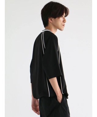 CRAFT STANDARD BOUTIQUE 接触冷感/UVカット/イージーケア/ストレッチ/ゲームシャツ-B Black