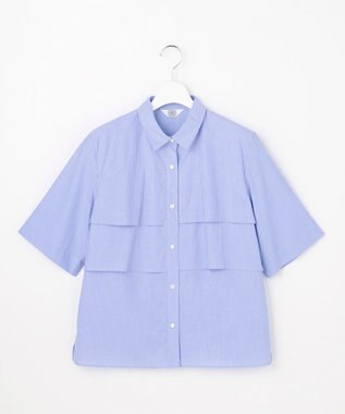 J.PRESS LADIES S 【一枚で着映え】タイプライターストライプ シャツ ブルーストライプ系