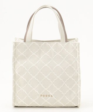 TOCCA CHECKER CLOVER EMBROIDERY MINI ミニバッグ ベージュ系