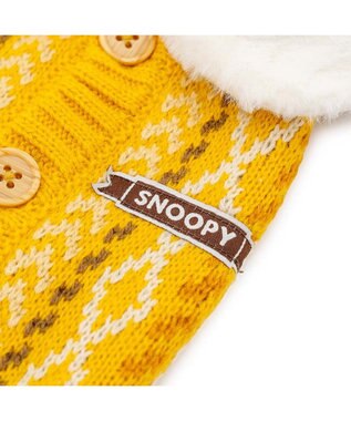PET PARADISE スヌーピー ハグ 背開き ニット 《イエロー》 中型犬 大型犬 イエロー