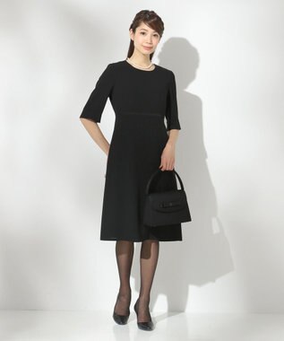 組曲 NOIR モランナ経二重 ジャケット+ワンピース ブラック系