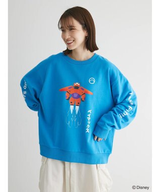 Green Parks ベイマックス／グラフィック裏毛プルオーバー Blue