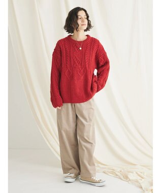 CRAFT STANDARD BOUTIQUE コーデュロイリラックスパンツ Gray Beige