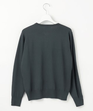 J.PRESS LADIES L 【洗える】 レーヨンエリートストレッチ カーディガン ダークグリーン系