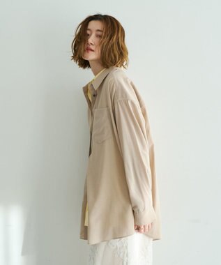 YECCA VECCA シアーレイヤードシャツ Beige