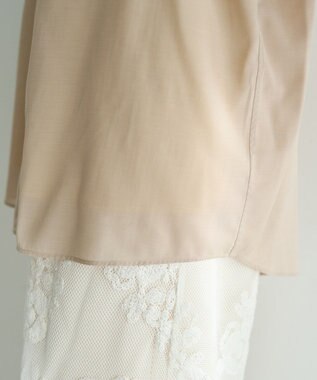 YECCA VECCA シアーレイヤードシャツ Beige