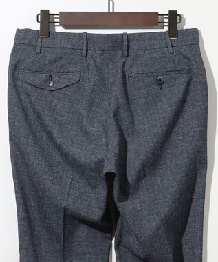 JOSEPH ABBOUD 清涼感【ウエストも伸びる!/弱撥水/イージーケア/軽量/ストレッチ】クールピケ パンツ ダルブルー系