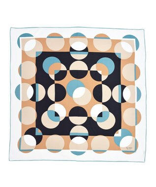 Marca ＜秋の新色！＞ 【the PORT by marca】LIGHT 大判 シルクツイル スカーフ CAMEL