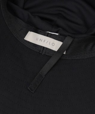 UNFILO FINE MOVE アシンメトリーバケットハット ブラック