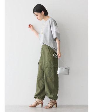 AMERICAN HOLIC 異素材ラインカットプルオーバー2 Light Gray Mixture