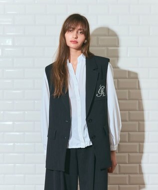 GRACE CONTINENTAL リネンタッチジレジャケット