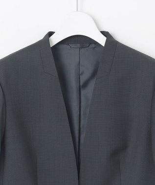 J.PRESS LADIES 【セットアップ対応】BAHARIYE ノーカラー ジャケット ネイビー系