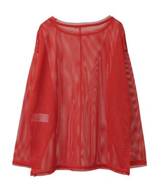 Green Parks メッシュカットプルオーバー Orange