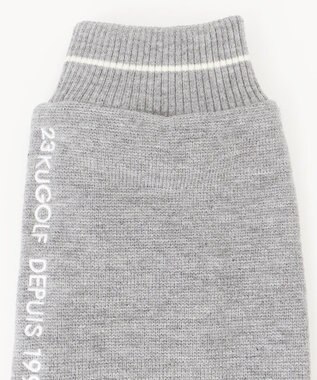 23区GOLF 防風機能付きの裏地で足元あたたか【WOMEN】ニット レッグウォーマー ライトグレー系