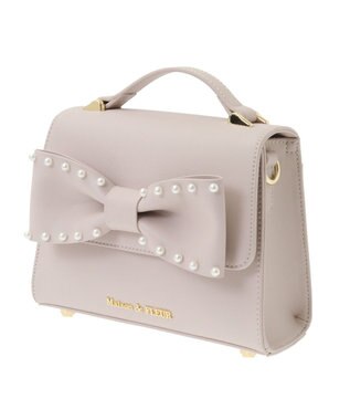 Maison de FLEUR パールリボンバッグ Pink