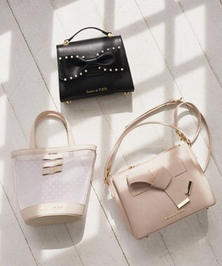 Maison de FLEUR パールリボンバッグ Pink