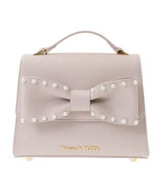 Maison de FLEUR パールリボンバッグ Pink