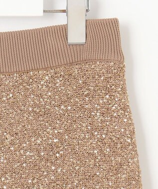 自由区 S 【カタログ掲載】スパンコールストレッチ スカート モカ