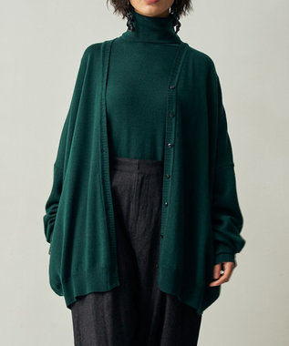 muuc エクストラファインメリノ・V襟オーバーサイズカーディガン