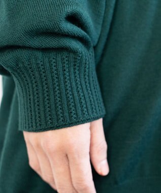 muuc エクストラファインメリノ・V襟オーバーサイズカーディガン グリーン