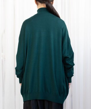 muuc エクストラファインメリノ・V襟オーバーサイズカーディガン グリーン