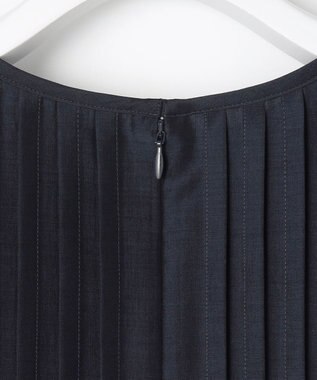 J.PRESS LADIES L エアリースパンボイル ワンピース ネイビー系