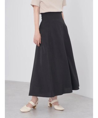 earth music&ecology バックレースアップスカート Black