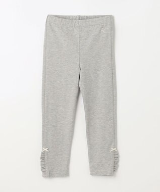 組曲 KIDS 【110-140cm】ストレッチ天竺 レギンス(フルレングス) グレー系