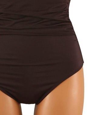 San-ai Resort（三愛水着楽園） フリルスリーブノンワイヤービキニ　9M　【San-ai Resort（サンアイリゾート）】 ピンク×ブラウン