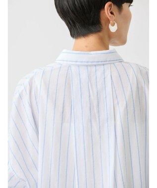 AMERICAN HOLIC 丈違いラメストライプワンピース Stripe Ivory