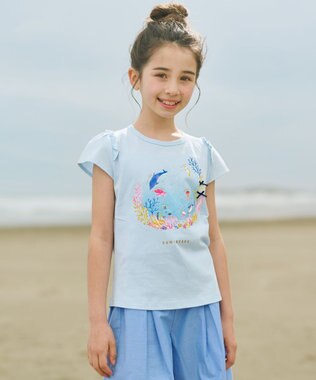 組曲 KIDS 【110-140㎝】ENOSUI Dream Tシャツ サックスブルー系