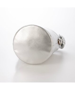 UNBILLION VERYコラボ ペルケ perche / リボンハンドル2WAYバケツショルダーバッグ シルバー