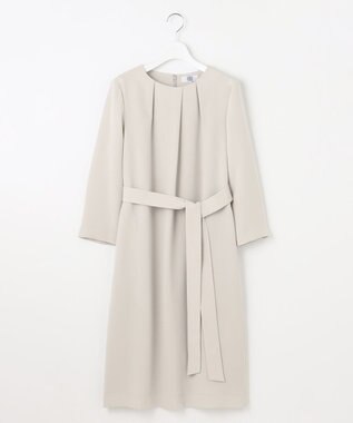 J.PRESS LADIES S 【WEB限定カラーあり・洗える】セラテリーダブルクロス ワンピース ベージュ系