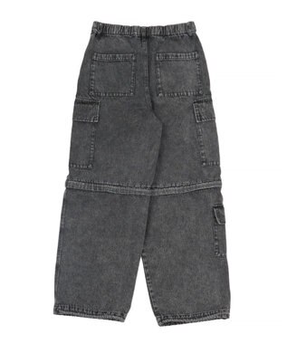 WEGO 2WAYマルチデニムカーゴパンツ デニムブラックソノタ