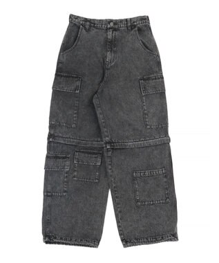 WEGO 2WAYマルチデニムカーゴパンツ デニムブラックソノタ