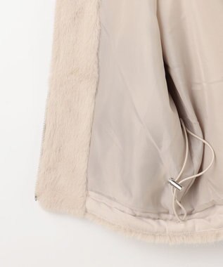 ANY ファーブルゾン ライトベージュ