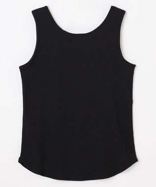 ANY L テレコタンクトップ ブラック