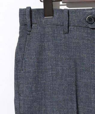 JOSEPH ABBOUD 清涼感【ウエストも伸びる!/弱撥水/イージーケア/軽量/ストレッチ】クールピケ パンツ ダルブルー系