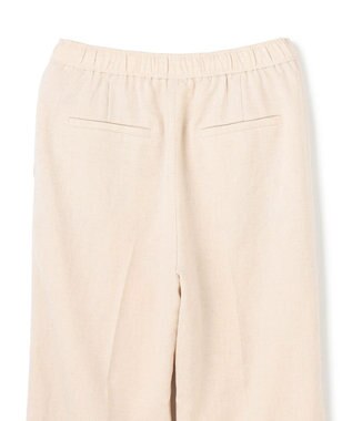 UNFILO 【セットアップ着用可/ウエストゴム】TENNEN TOUCH セミフレア パンツ ベージュ
