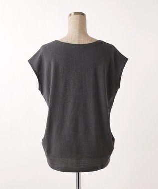 TOQUE  〈大草直子さんアドバイザー〉 【洗える/天然素材】ロイヤルベビーアルパカ×タンギスコットン鹿の子フレンチT チャコール