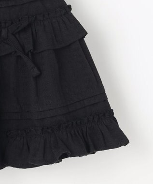 ANY KIDS 【洗濯機可能】カラミドビー ティアードスカパン ブラック