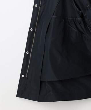 #Newans 【セレモニーにも】ラウンドフリルタフタブルゾン ネイビー