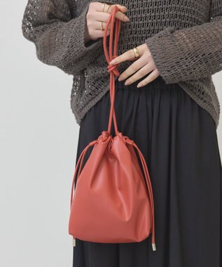 AMERICAN HOLIC ドロスト巾着ショルダーバッグ Red