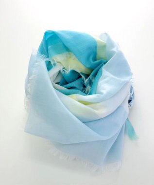 POLS 播州織 極細コットンストール グリーン