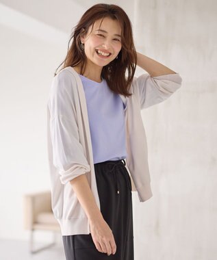 ANY ニットフーディーカーディガン エクリュ