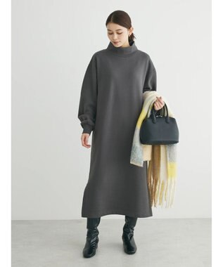 Green Parks Ｂｒｕｓｈｅｄ　裏起毛ワンピース Gray